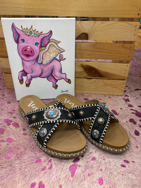 Very G Black Sandal Betsy