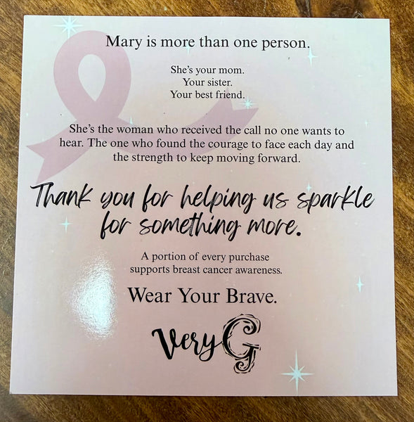 Very G Aman Sneaker Mary's Version Breast Cancer Awareness