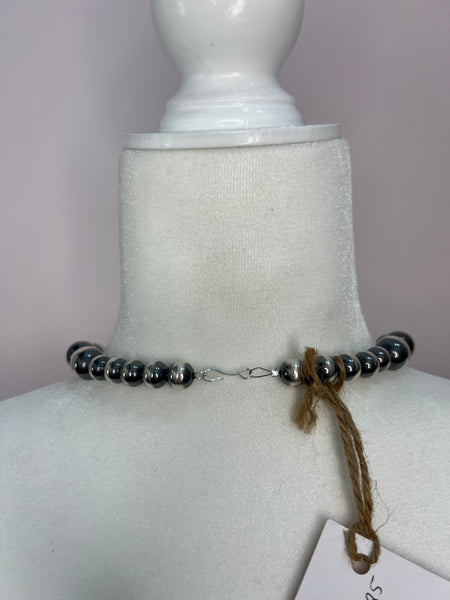10mm, 14mm Navajo Pearl Necklace