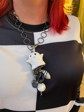 Ghost Charm Necklace
