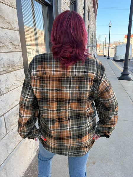 Distressed Flannel Hayride Honey