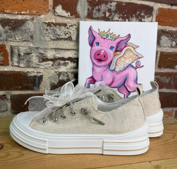 Very G Aman Slip On Shoe in Natural Pearls