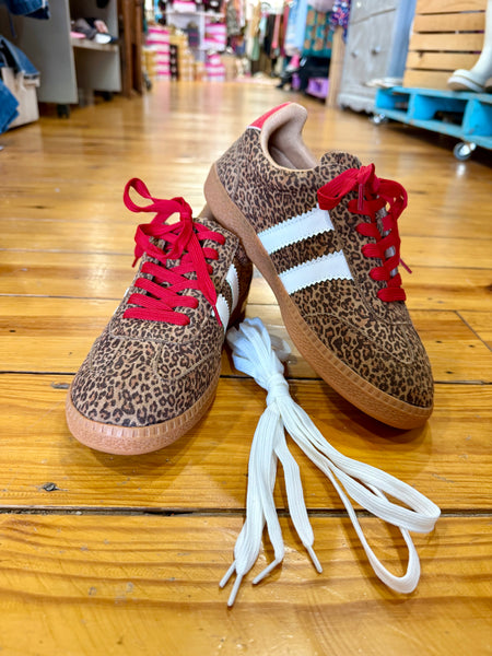 Corkys Heads Up Sneaker Mini Leopard