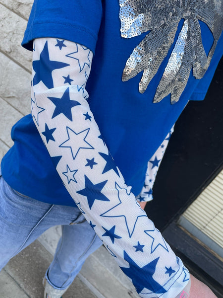 Go Team Go Blue Mesh Top