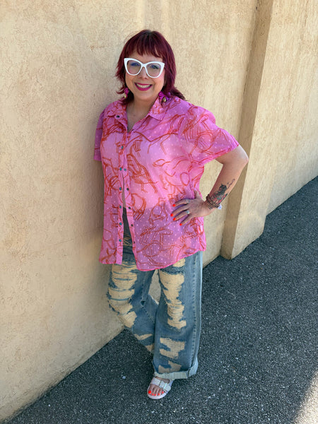 Drawn To Tha Wild Blouse