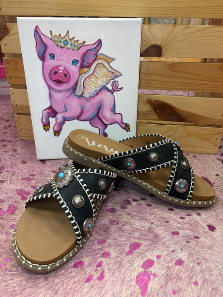 Very G Black Sandal Betsy