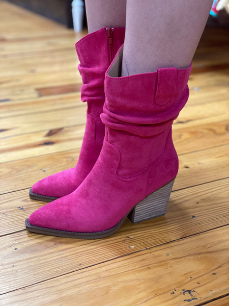 Morocco Hot Pink Suede Boot