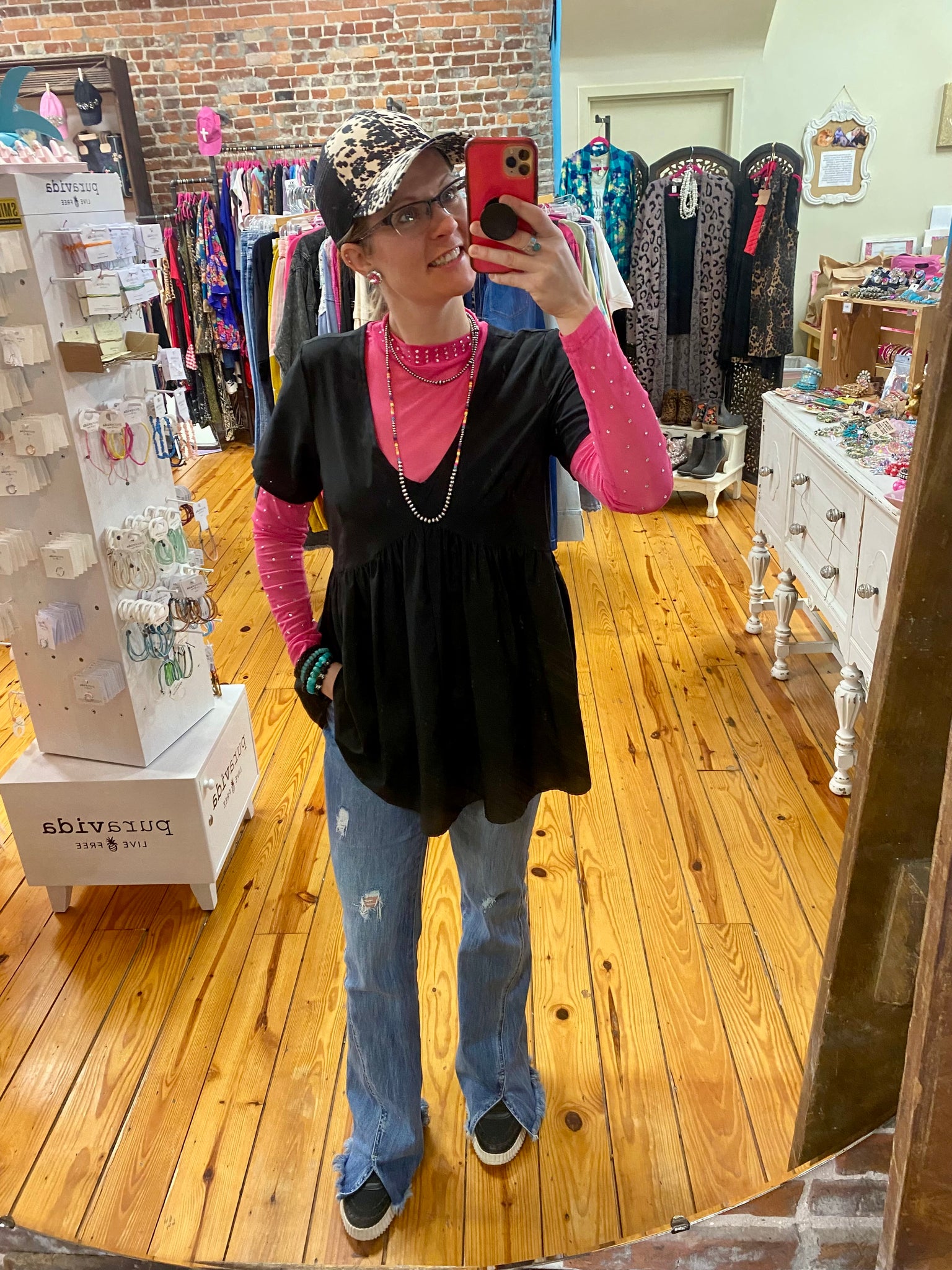 Medium Denim Ashley High Rise Twisted Outseam Flare