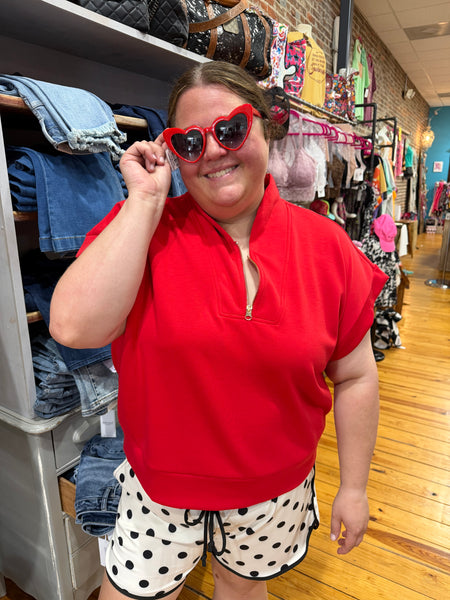 Ruby Half Zip Plus Size