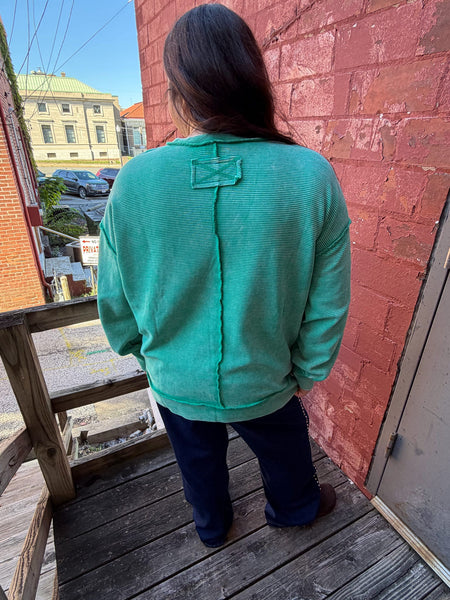 Kelly Green Sweatshirt Plus Size