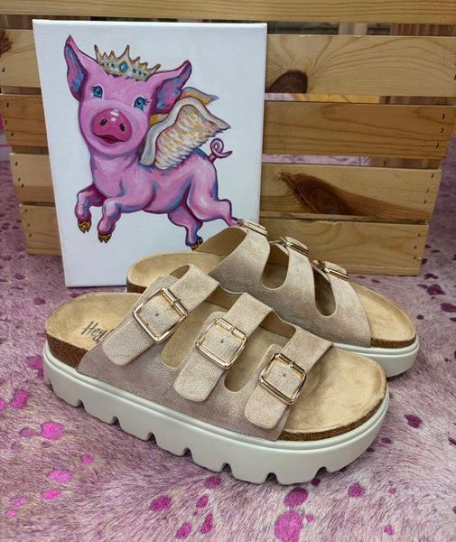 Corkys Threes Company Sandal Sand