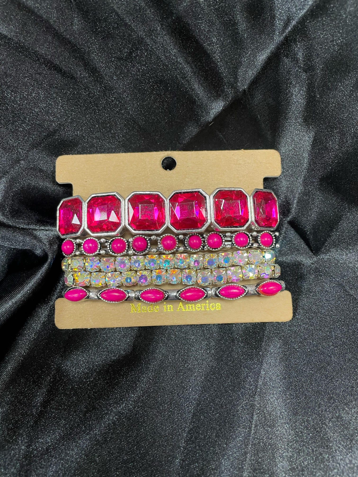 Pink Turquoise Bracelet Stack