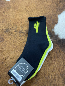 Sock Em Silly Set Cacti Neon