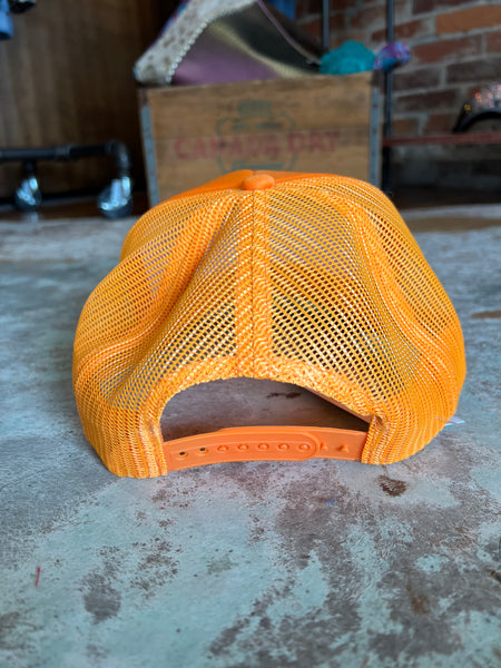 Just A 4x4 Girl Trucker Hat Orange