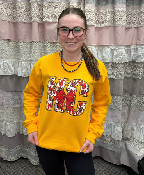 KC Bow Gold Sweatshirt