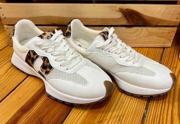 Corkys No Prob Sneaker White w/ Leopard
