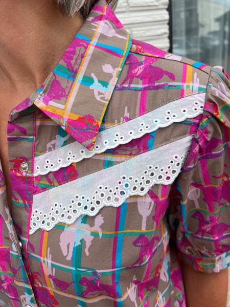 Plaid Posse Top