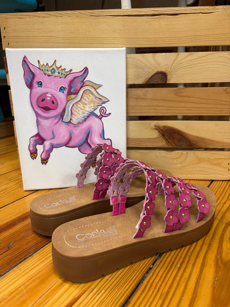 Corkys Garden Party Sandal Pink