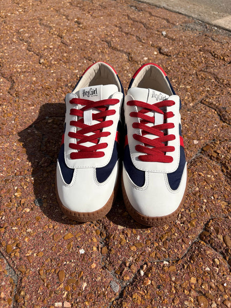 Corkys Heads Up Sneaker Red White Blue
