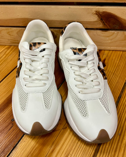 Corkys No Prob Sneaker White w/ Leopard