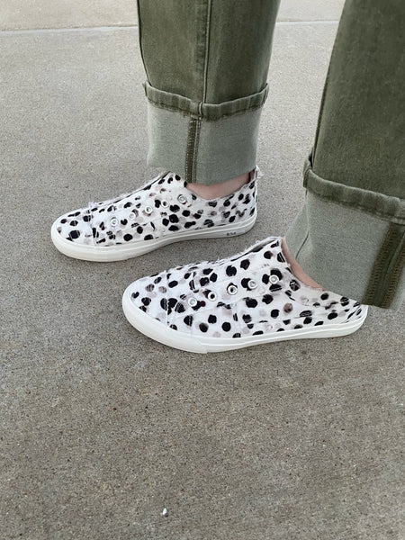 Babalu Slip On Sneaker Black/White Dots