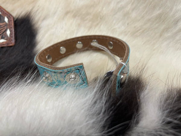 Leather Cuff w/ Bling