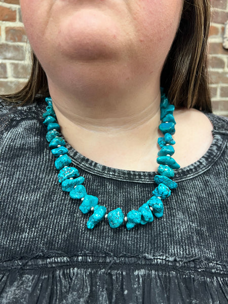 Average Length Chunky Stone Necklaces