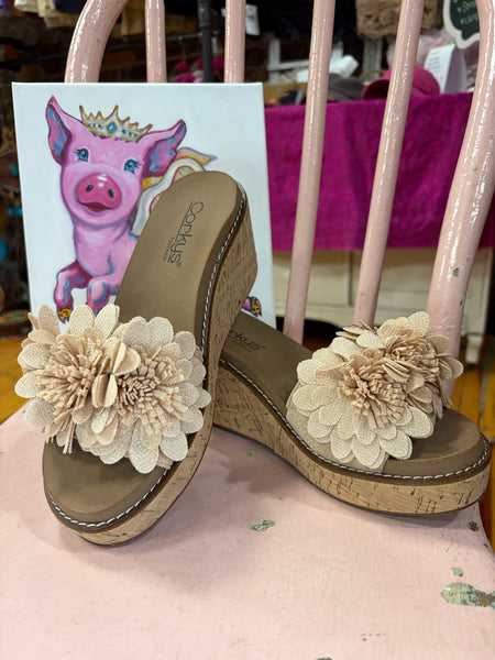 Corkys Wildflower Wedge Natural