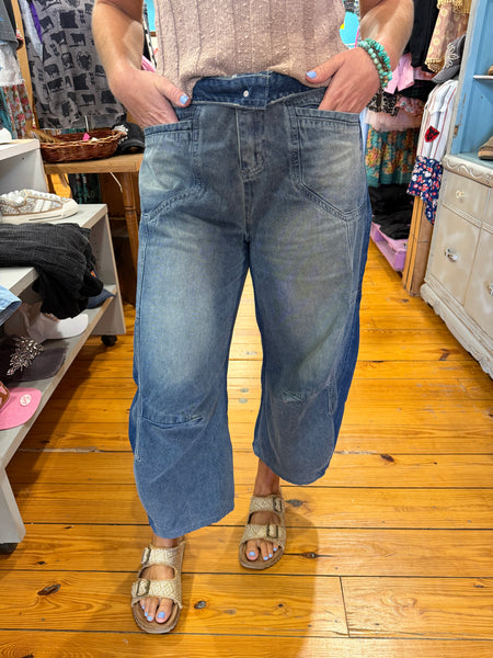 Denim Two Tone Washed Jeans