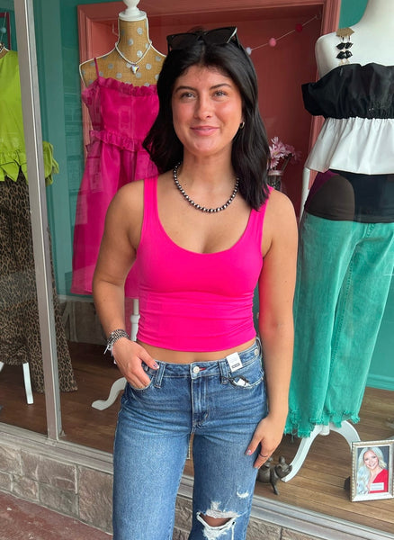 Hot Pink Seamless Tank