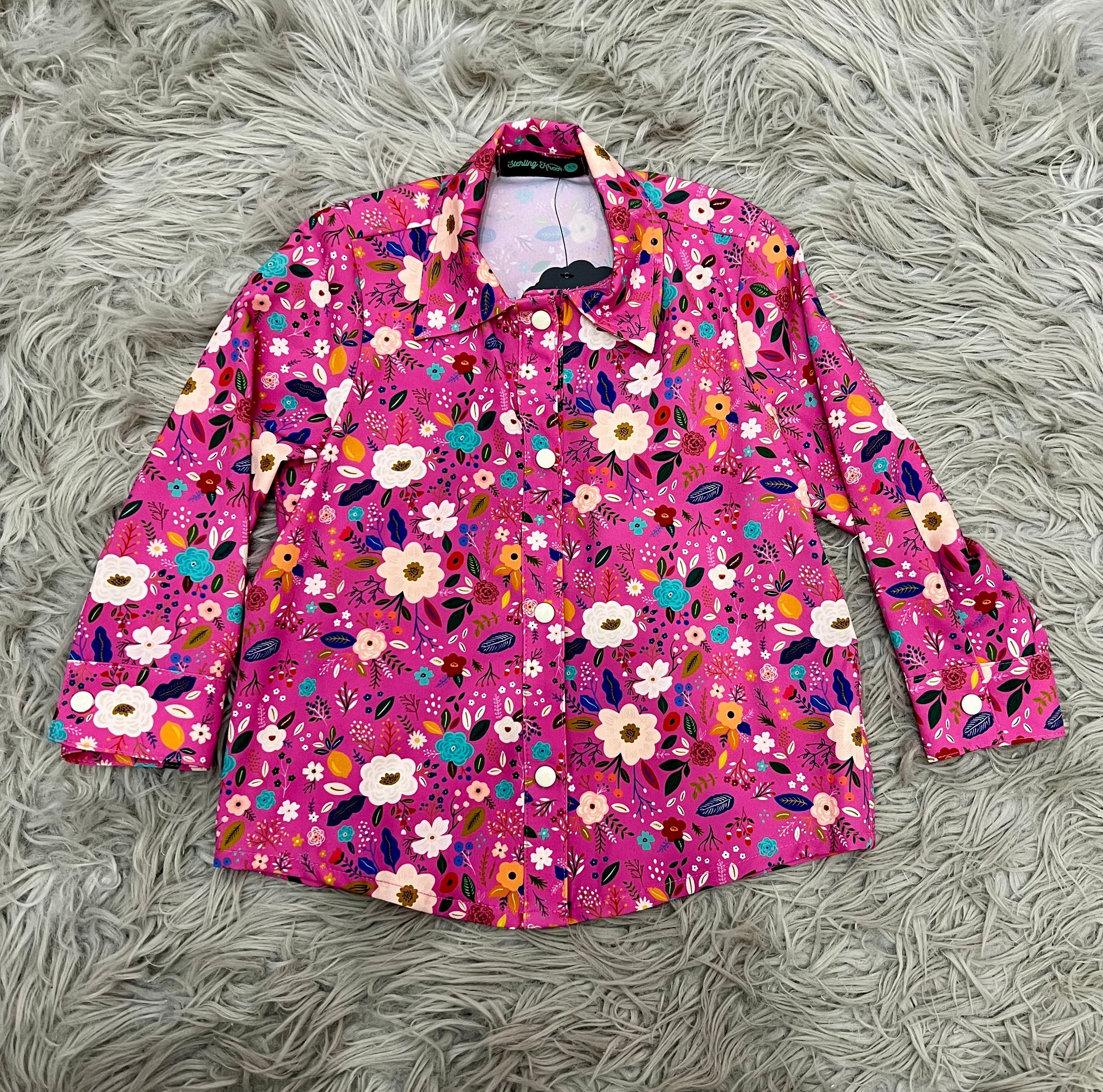 Flower Power Kid's Pearl Snap