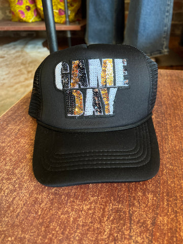 Game Day Sequin Trucker Hat