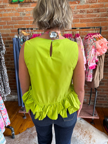 Entro Green Girly Top