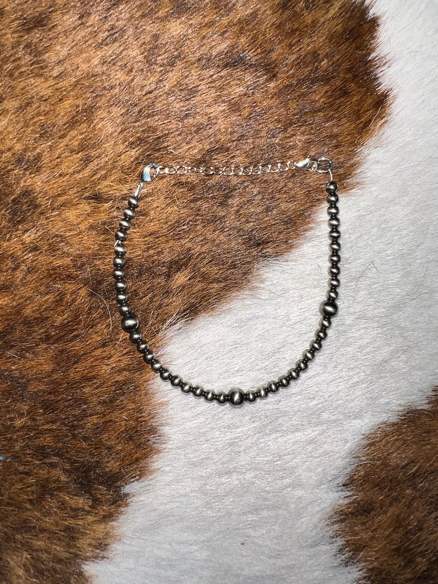 4 & 5mm Navajo Pearl Anklet