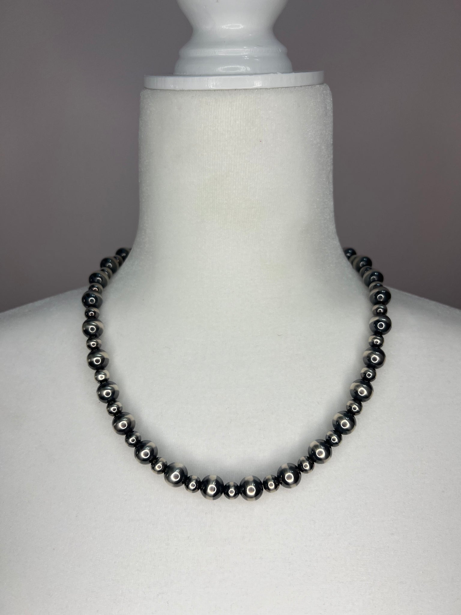 7mm, 10mm Navajo Pearl Necklace