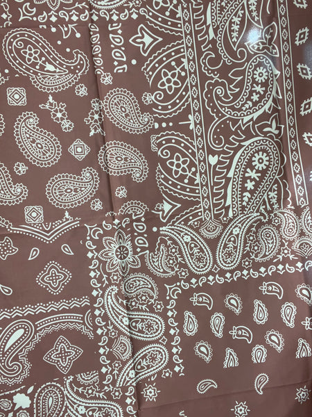 Mocha Paisley Creek Wild Rag