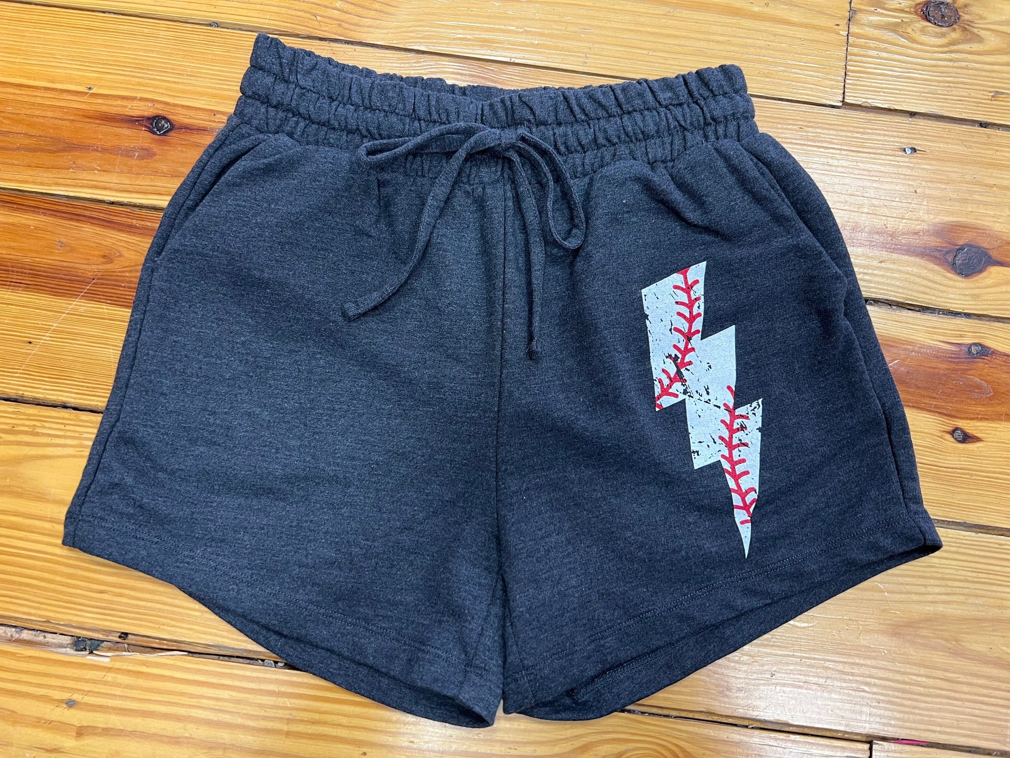 Baseball Gameday Bolt Shorts The Sparkly Pig shorts