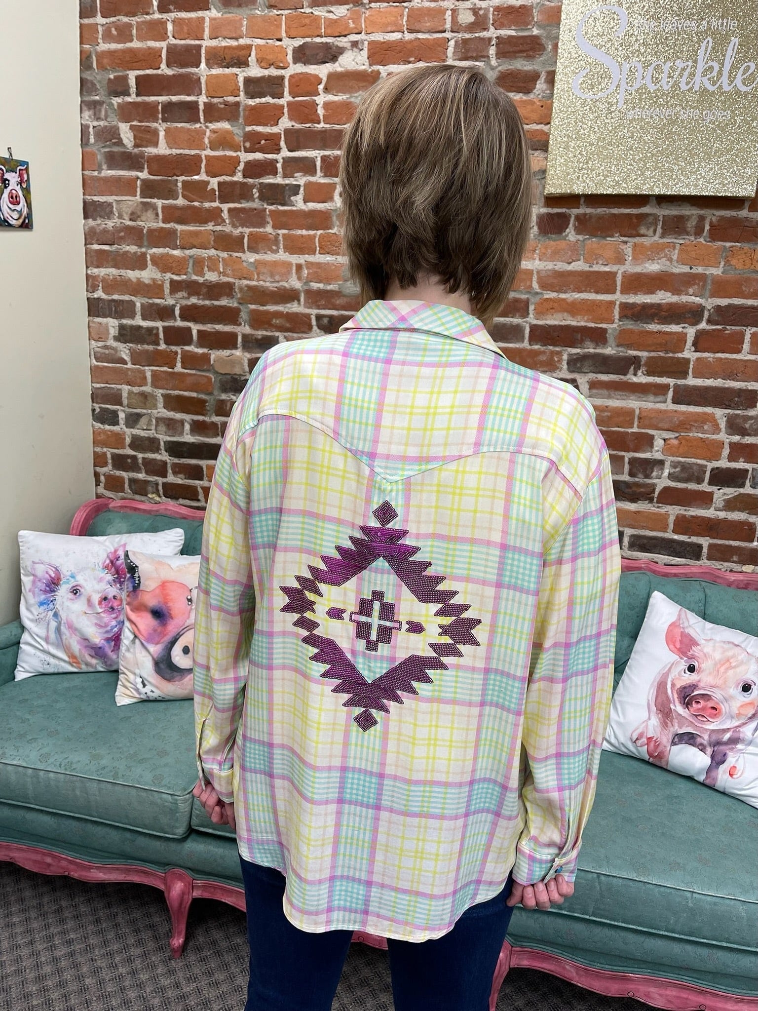 Be Extra Plaid Button Up Cardigan The Sparkly Pig cardigans