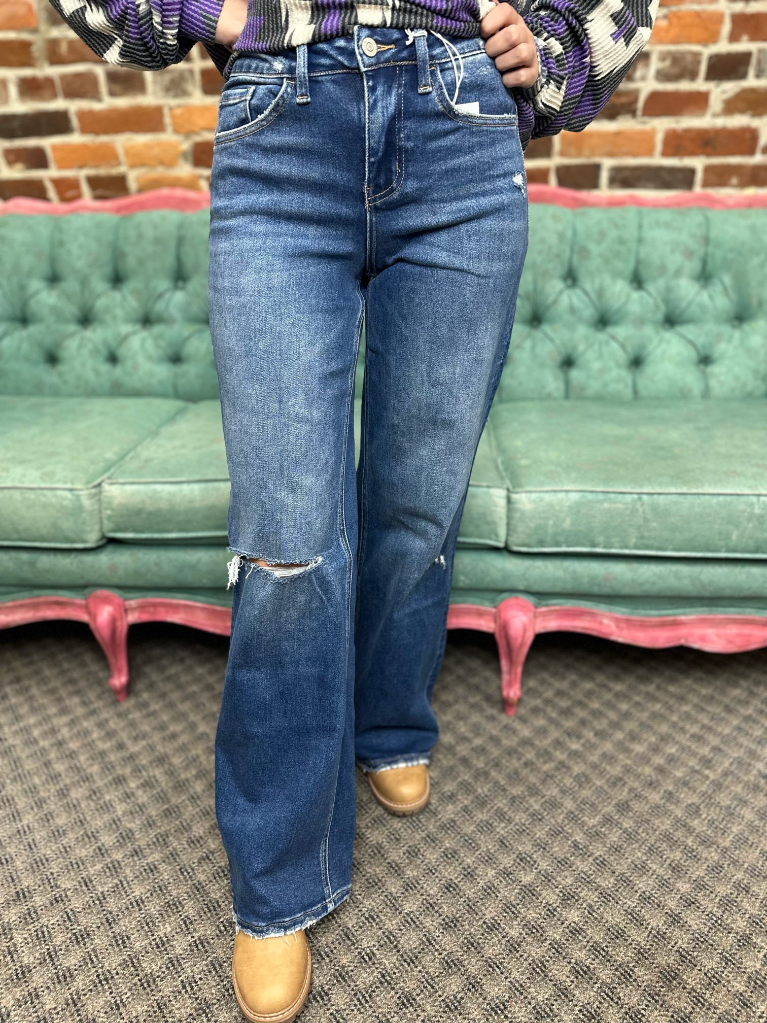 Blithe High Rise Wide Leg Jean The Sparkly Pig Jeans Blithe High Rise Wide Leg Jean