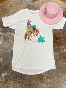 Bronc Wild TShirt Dress The Sparkly Pig Dresses