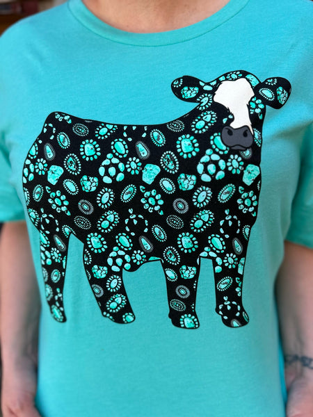 Concho Steer Tee The Sparkly Pig Tops