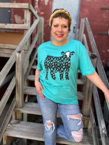 Concho Steer Tee The Sparkly Pig Tops