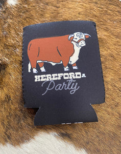 Cool Your Cans Hereford Short The Sparkly Pig coozies