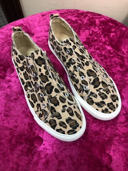 Corkys Babalu Slip on Shoe Leopard The Sparkly Pig Shoes