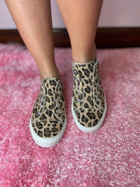 Corkys Babalu Slip on Shoe Leopard The Sparkly Pig Shoes