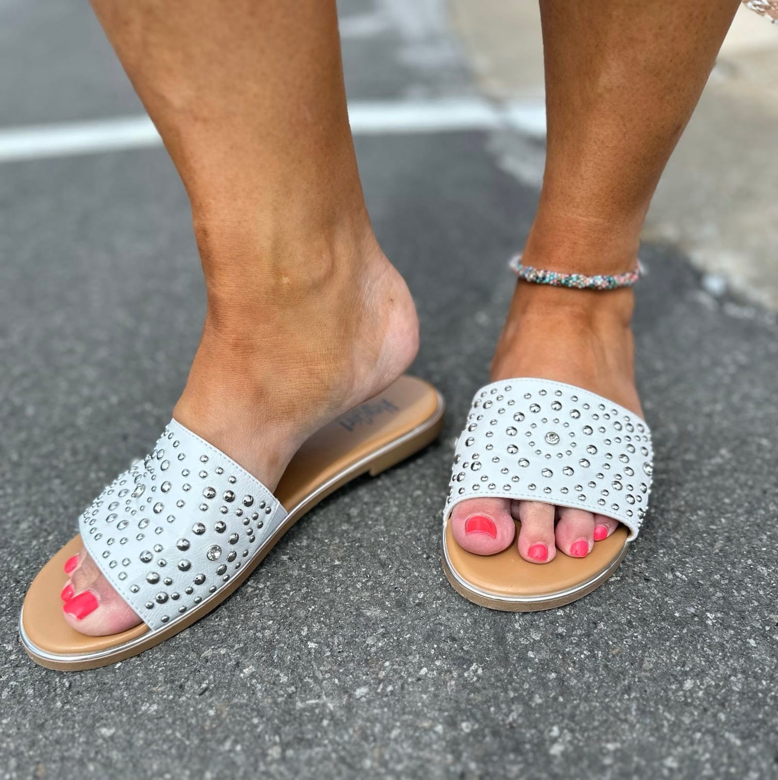 Corkys Bail Money Sandal White The Sparkly Pig Shoes