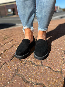 Corkys Boost Loafer Black Suede The Sparkly Pig Shoes