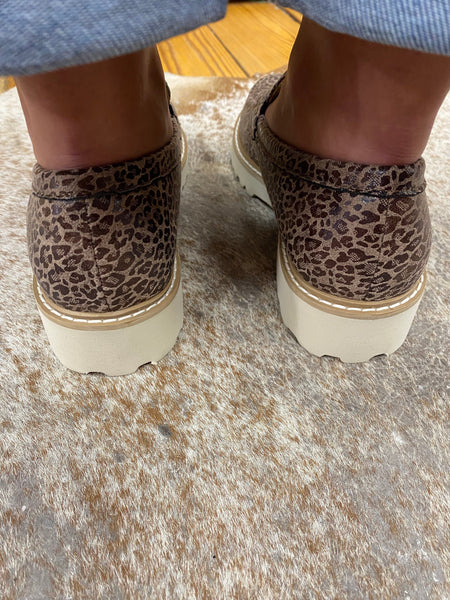 Corkys Boost Loafer Small Leopard The Sparkly Pig Shoes