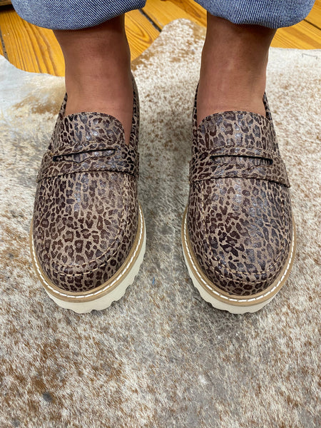 Corkys Boost Loafer Small Leopard The Sparkly Pig Shoes