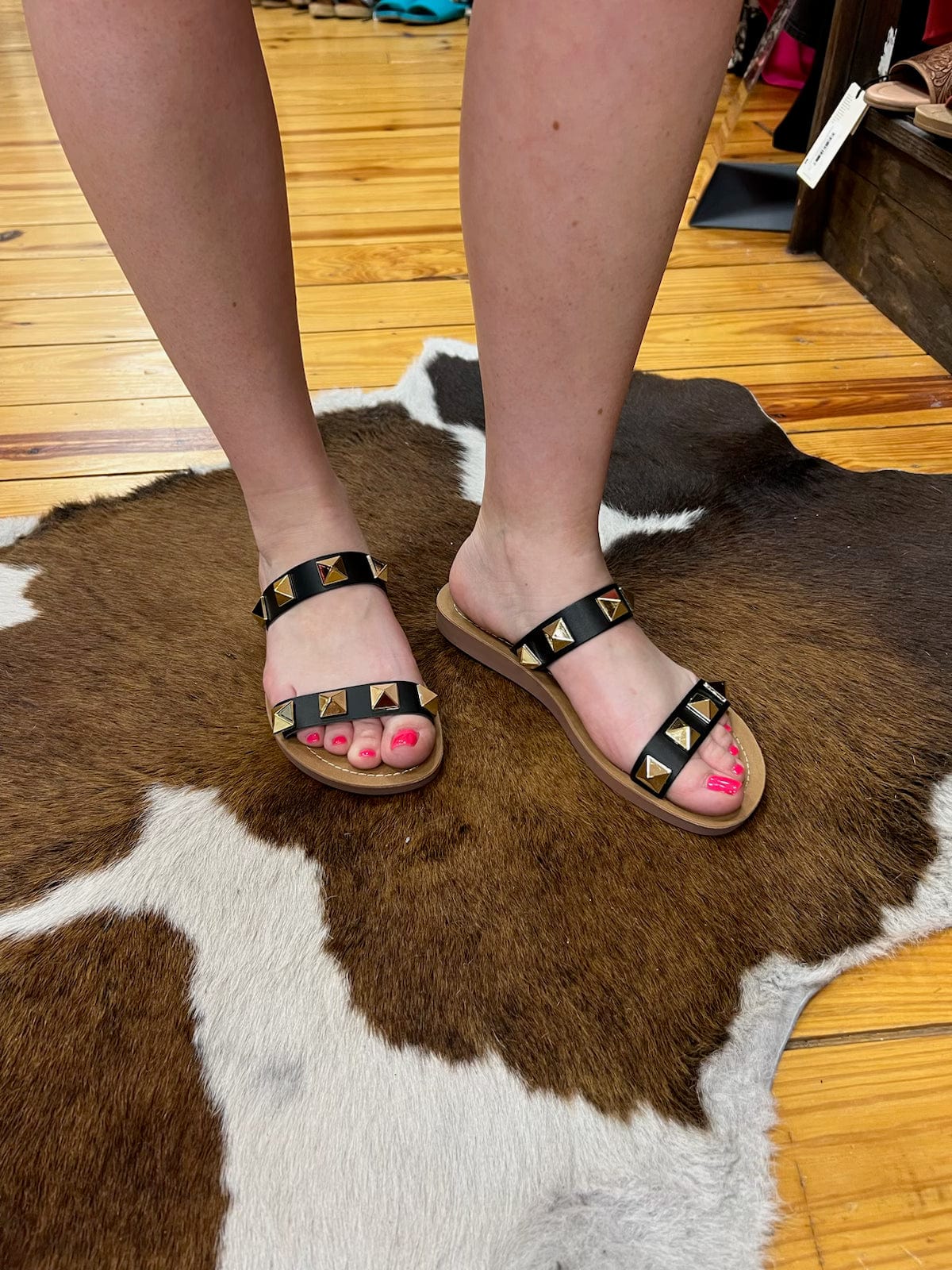 Corkys Daiquiri Sandal Black The Sparkly Pig Shoes